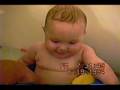 Laughing Fat Baby In Tub