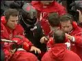 schumi incidente con coulthard e ai box si incavola