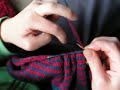 Fair isle knitting with 2 yarns in the left hand