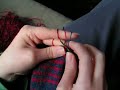Fair isle knitting with 2 yarns in the left hand