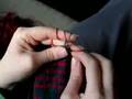 Fair isle knitting with 2 yarns in the left hand