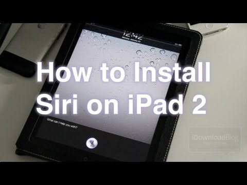 how to turn siri on on a ipad