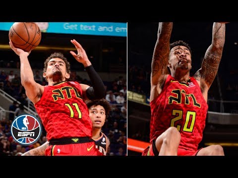 Video: Trae Young, John Collins charge Atlanta Hawks over Devin Booker, Phoenix Suns | NBA Highlights