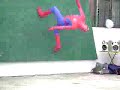 Spiderman loses his balance