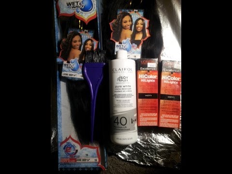 how to dye remy hair