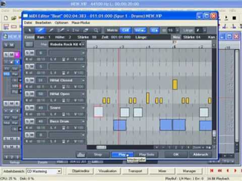 Samplitude 9 / Sequoia 9: MIDI Drum ...