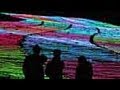 大分・久住高原でＬＥＤのお花畑