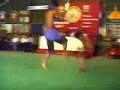 traditional khmer martial arts, which had been lost from khmer society for thousands of years has bombed back to cambodia society just several years ago, since the establishment of khmer martial art federation in 2004.  but recently a khmer martial art instructor in the federation plans to establish another federation. some people wonder why he want to do that? ou mom reports from phnom penh. at the yuthakun korm club in phnom penh, martial arts fighters are practicing.  [describe it] [nat sound in background] som chan bunthoeun, 59 is the director of this club.  he says yuthakun korm is the original martial arts.  and he wants it to be the top.  thats why he wants to start his own federation. we plan establish the new federation not to be against with the others. having a few bowls of soup is better than only one bowl. if the other two bowls are spilled, theres still one that can be the khmer identity. martial arts of khmer have been around since pre-angkor era and were most famous in jayakvareman viis era because khmer ancestors could manage a lot of minority leaders without using any weapon.  the 2004 martial arts federation was established to include all kinds.    so san kim sean, 62, who is the executive director of khmer martial art federation seemed very upsad with the establishment of new federation. sean agrees that yuthakun korm is the biggest khmer martial art and the original one.  but he thinks his martial art, laboxkator, should be the top. sean is also the director of laboxkator academy, yuthakun korm is martial art; it is not a sport so we could not bring it to the world competition. it has the cruel characteristics that could not be fighting as the friendship characteristic.  kim sean said that if bunthoeun still wants his martial art to be the top, he will not against it because bunthoeun has his freedom. if he establishes the new federation, i will not disappointed or be an enemy of him. i wish him to have good luck if he can establish it but i want him to try to work as hard as i have done for our nation.   some students of kim seans club worry that there will be many problems between the two federations after the establishment of the new federation. yang borei, 21, is one of them, was the students who compete in the 2nd national championship in september 2007 with yuthakun korm club. borei doesnt satisfy with this establishment plan. he said both instructors and students have cruel behaviors and did not respect the rule of competition. even though both parties of instructors can cooperate with each other, the students might not cooperate with us because from my experience in the competitions, they made the sign of killing and kicked the chair, and so on. they acted like wanted to kill us on the competition field.  however some students from both clubs do not want their clubs to have any problem with each other. than sao, the student of laboxkator, became very emotional. i want these two federations to become one federation and love each other like siblings because these kinds of martial arts are khmer martial arts. theyre not different martial arts from other countries.  according to the department of education youth and sport, vath chamroeun, there is not any problem to establish the new federation besides the process of law and making sure that each federation has different sports. 
ou mom, dmc, phnom penh