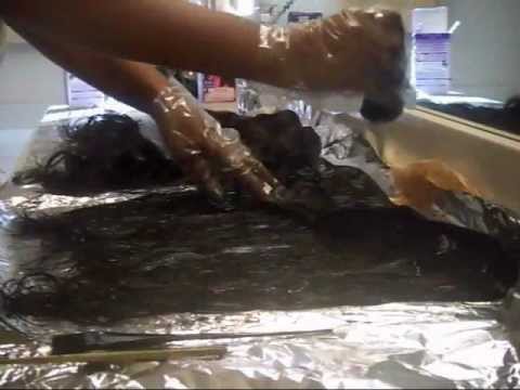 how to dye extensions black
