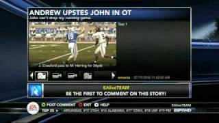 How to use StoryBuilder in NCAA Football 11