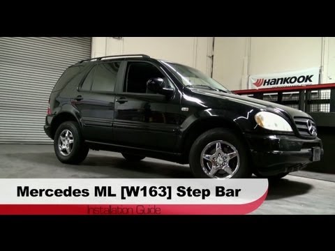 how to fit side steps on mercedes ml