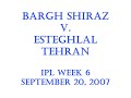 IPL Week 6 - Bargh Shiraz v. Esteghlal Tehran