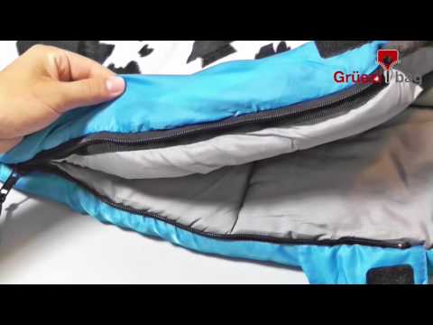 Mitwachsender Kinderschlafsack Kids Grow Cow Blue von Grüezi Bag