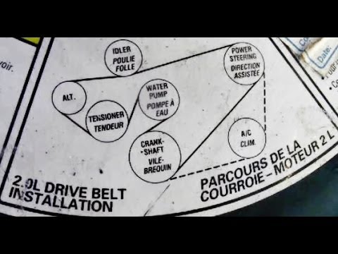 how to install a multi-v belt