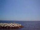 A view of the Gulf of Naples. Veduta di Napoli da Mergellina
