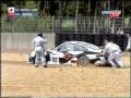 videos de 2001 - Le Mans - A Porsche cocks it up during the warm up