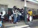 A school marching band from Kenema practicing A school marching band from Kenema practicing