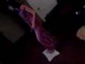 Louise Hall on Wii Fit