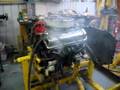 350 chev first start up flames!