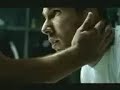 This is a commercial featuring Soccer legend 'Zidane' for the France-based company, Volvic. Another specialty is that the music for this Ad is by Indian Maestro 'A.R.Rahman'. French words and translation in English, courtesy my friend, Cyril Dangerville: In French: Zidane says... J'aime ces moments là.On est là tous ensemble.Des ballons sur le sol.Des regards qui se croisentC'est toujours les memes gestes.D'abord la jambe gauche, toujours, chaussette, chaussure.Puis la jambe droite.Et puis une gorgée de volvic.Toujours.And the woman says...Parce qu'elle vous transmet plus que les oligo-elements et les forces du volcan, l'eau de Volvic est une chance.In English:Zidane says... I like these moments. We are there all together. Balls on the ground. Catching each other's eyes. Always the same moves. First the left leg, always, sock, shoe. Then the right leg. And then a swallow of Volvic. Always.And the woman says...As it gives you more than the trace elements and the forces of the volcano, the Volvic water is a chance.