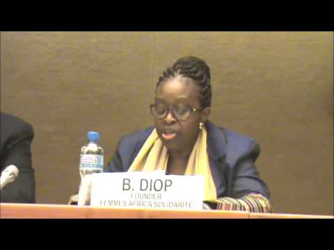 Le discours de Ms. Bineta Diop, Founder of Femmes Africa Solidarite 