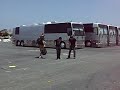 David Cook makes David Archuleta compete with him in a handstand competition out by the buses before the show 7/2/08!!!San Diego American Idol Tour... Sorry about the WIND!