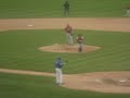 Bleacher bum makes a run for it. Bleacher bum makes a run for it.