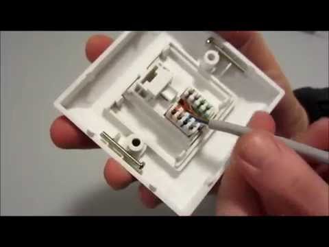 how to remove rj45 connector from wall plate