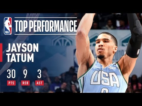 Video: Jayson Tatum Tallies 30 Points & 9 Boards In Rising Stars Game | 2019 NBA All-Star