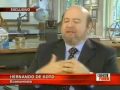 Hernando de Soto ofrece su punto de vista acerca de la crisis mundial