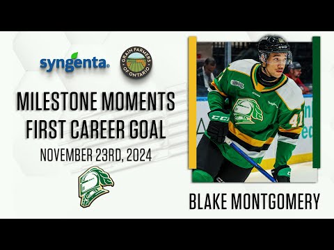  OHL Milestone | First Career Goal | Blake Montgomery 
