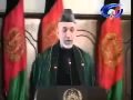 Hamid karzai's speech on his second term of presidency inauguration ceremoney in Kabul