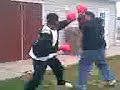 3 gangsta ass nigas boxing