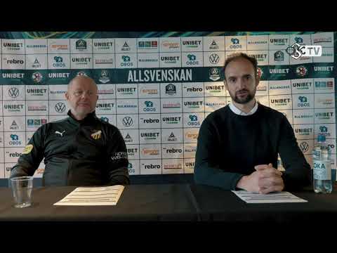 Presskonferens efter ÖSK - BK Häcken