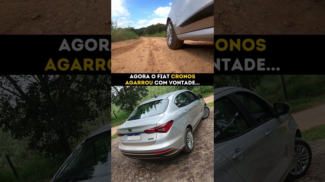 Fiat Cronos agarrou na estrada de terra!