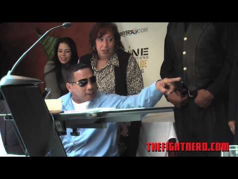 Ricardo Mayorga & Din Thomas brawls at Shine Fights Press Conference