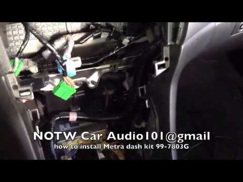 how to install Metra dash kit 99-7803G 2003-2007 Honda Accord