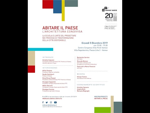 "Abitare il Paese" 5 dicembre 2019