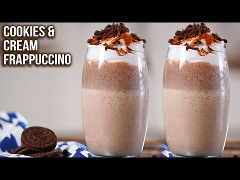 How To Make Cookies and Cream Frappuccino | Oreo Frappe Recipe | Homemade Frappuccino | Varun