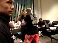 Jim Wallhead Warming Up At Ultimate Force Top UK Welterweight MMA fighter Jim Wallhead prepares backstage before hia fight with Fabio Toldo at Ultimate Force