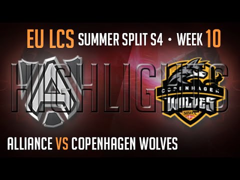 LCS Highlights Alliance vs Copenhagen Wolves Week 10 EU Summer 2014 ALL vs CW S4 W10D2G3 Season 4