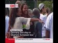 Obama in Germany moments before his speech