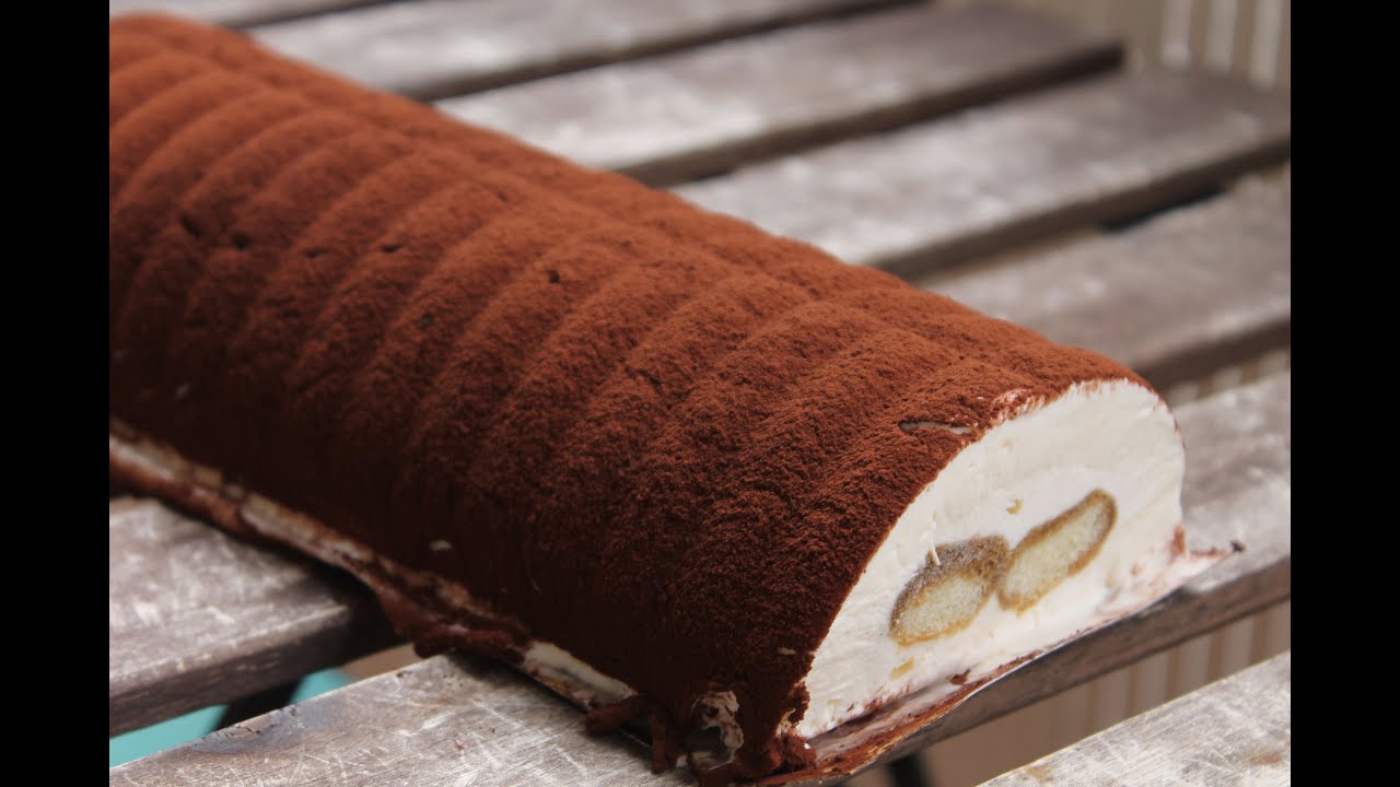 BÛCHE DE NOEL FAÇON TIRAMISU de Quelle \u2013 recette \u2013 RECETTES VIDEO STREAMING