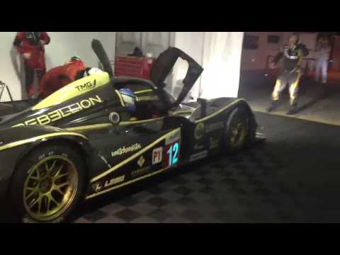 Rebellion racing in garage at Sebring 12