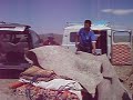 Dismantelling a Mongolian ger (yurt)
