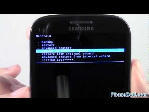 how to perform nandroid backup