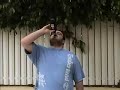eyal drinking beer, puking beer