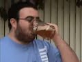eyal drinking beer, puking beer