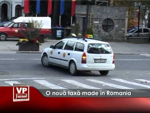 O nouă taxă made în România