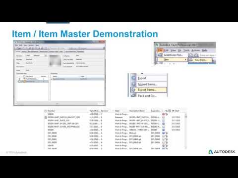 Mastering Items and BOMs with Autodesk Vault Professional